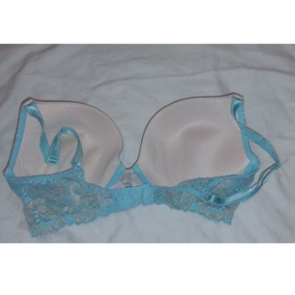 Victoria’s Secret Dream Angels Lace Bra Bundle Of 3 Blue Black 34DD - Picture 3 of 10